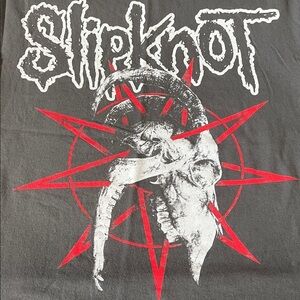 Slipknot Graphic Tour TShirt Gray Size Large